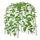  VEVOR Cucumber Trellis, U-Shape Garden Trellises for Raised Bed, Metal Arch Plant Support for Vine, Climbing Plants Outdoor, Peas, Beans, Zucchini, Tomato, Squash, Flower (70.87 x 44.09 x 82.99 in)
