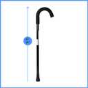 Medline Aluminum Cane Walking Aid is Portable & Lightweight, Helps Seniors & Adults with Balance, Knee Injuries, Leg Surgery Recovery & Mobility, 38"