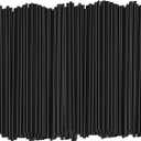 Comfy Package [1000 Count] 5 Inch Coffee & Cocktail Stirrers/Straws Disposable Plastic Sip Stir Swizzle Sticks - Black