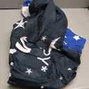 Mocsicka Happy Retirement Backdrop - Navy Blue Police Retirement Party Decorations Flag and Firework Congrats Photo Booth Prop (7x5ft)