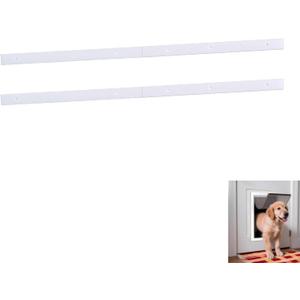 2pc Replacement Bracket for PetSafe Dog Door Replacement Flaps,Easy Installation with,White,Size Extra Large,for 35 * 60cm Dog Door