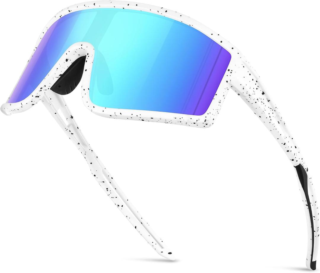 Sports Baseball Cycling Sunglasses for Men: Polarized Sunglasses for Women Youth UV400 Protection Running