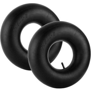 15x6.00-6" Inner Tube with Straight Valve Stem (2-Pack) - Heavy Duty Replacement Tire Tubes for Lawn Mower, Snow Blower, Riding Mowers, ATVs, Golf Carts
