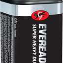 EVEREADY 6V Battery, Super Heavy Duty 6 Volt Battery, 1 Count