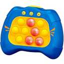 Pop Push Game Toy for Kids, Quick Fast Push Pop Puzzle Handheld Game Light up Fidget Toy 8-12, Bubble Sensory Toys Christmas Birthday Gifts for Kids Ages 3-12 (Blue)