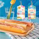 2 x 50Pcs 2 x 3.5 Inch Have A Cool Summer Tags Summer Gift Tags with String | Fun Name Label End of School Year Teacher Appreciation Label for Party Decor