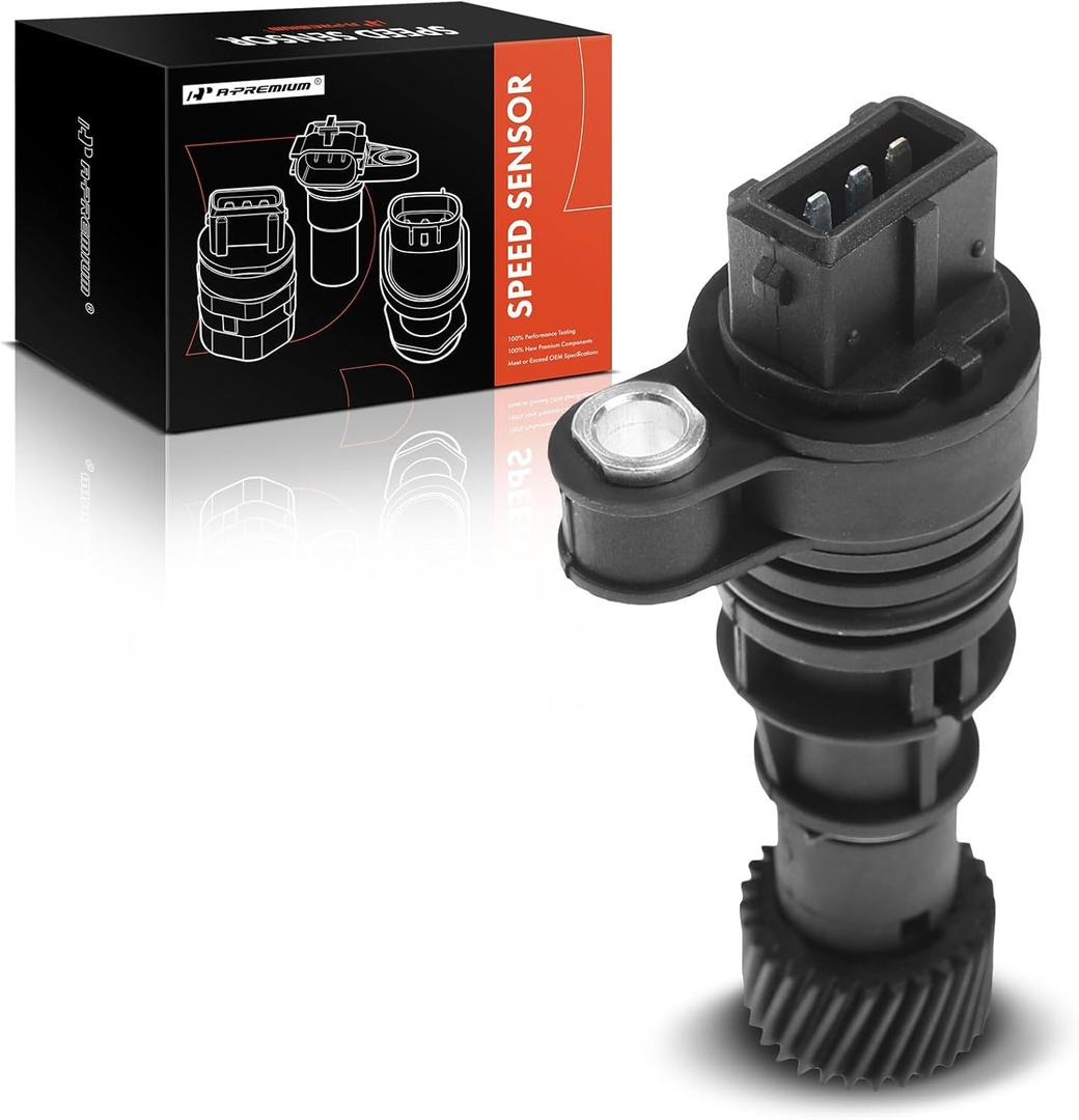 A-Premium Transmission Output Speed Sensor Compatible with Hyundai Elantra 2001-2006, Sonata 1999-2001, Tiburon 2003-2008 & Kia Optima 2001-2007, Spectra/Spectra5 2004-2006, DOHC, Gas, FWD Only