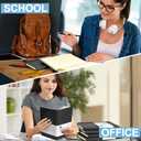 12 Pack Journal Notebooks College Ruled Notebook Classic Leather Hardcover Lined Journals for Writing Office School Home Business, 8.3 x 5.5, 100GSM Thick Paper, 160 Pages (Black, A5)