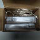 Halloween Christmas Decorations Purple Fairy String Lights Indoor, Battery Operated with Timer, 2Pack Total 33FT 100 Led Mini Battery Powered Twinkle Mason Jar Waterproof Firefly Lights DIY Party