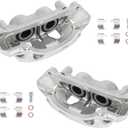 KUSATEC 18B5303 18B5302 Front Disc Brake Caliper with Bracket fit for Chevy Silverado GMC Sierra 2500/3500 HD 2011-2019; Suburban 2016-2019/3500 HD 2018-2019, Both Driver Passenger Side