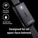 ALECK Punks Wireless Bluetooth Bike Helmet Speakers - Premium Open Ear Audio, Hands-Free Calls, 2-Button Operation, Fits All Open Face Helmets - Ideal for Bicycling, Climbing, Equestrian, Dirt Biking
