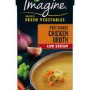 Imagine Organic Low Sodium Free Range Chicken Broth, 32 fl oz (Pack of 6) (EXP 09/14/26)