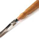 BeaverCraft Wood Carving Gouge 7L/22 Spoon Carving Tools, Chisels - Bowl Gouge, Wood Curved Chisel - Whittling Spoon Knife