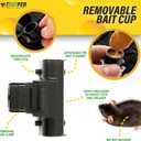 TRATPER Rat and Chipmunk Traps. Prevents Accidental Triggering with Dual Tunneled Design. Covered Snap Traps for Humane Kill, Reusable, Pest Control for Rats, Indoor & Outdoor Use. 4 Pack