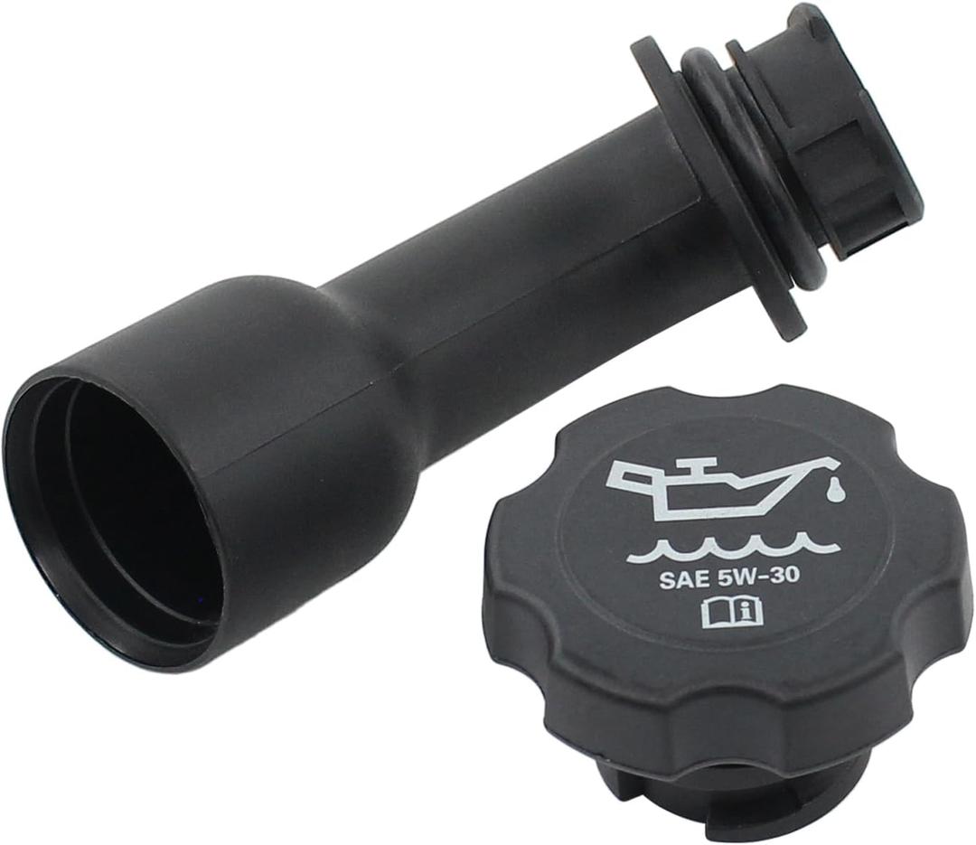 MOTOKU Engine Oil Filler Tube w/Gasket and Oil Filler Cap for Chevrolet Trailblazer Silverado Avalanche Suburban Cheyenne for GMC Yukon Sierra Envoy for Buick Rainier for Cadillac Escalade