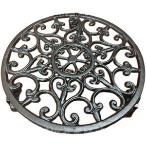 Heavy Duty Metal Plant Stand with Wheels,4 Rolling Wheels Metal Plant Stand Dolly,Casters Rolling Flower Pot Stand,Load Bearing: 25-50kg,for Indoor, Outdoor,Black