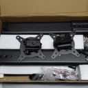 Dual Monitor Stand - Vertical Stack Screen Free-Standing Monitor Riser Fits Two 13 to 34 Inch Screen with Swivel, Tilt, Height Adjustable, Holds One (1) Screen Up to 44Lbs (Black)