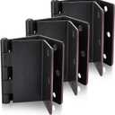 Haidms 3 Pack Offset Hinges Oil Rubbed Bronze Expandable Door Hinges 3.5 Inch Heavy Duty Full Mortise Door Hinges with 1/4'' Radius Corner
