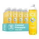 Sparkling Ice, Coconut Pineapple Sparkling Water, Zero Sugar Flavored Water, with Vitamins and Antioxidants, Low Calorie Beverage, 17 fl oz Bottles (Pack of 12) (EXP 08/01/25)