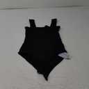 MANGOPOP Tank Top Bodysuit for Women Square Neck Sleeveless Backless Body Suits Going Out Tops, S