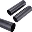 PRO CAKEN Carbon Fiber Motorcycle Front Shock Fork Guard Cover Wrap Shock Absorber Guard Gaiters Gators Boots Adjustable 2Pcs Universal for Dirt Bike-160MM