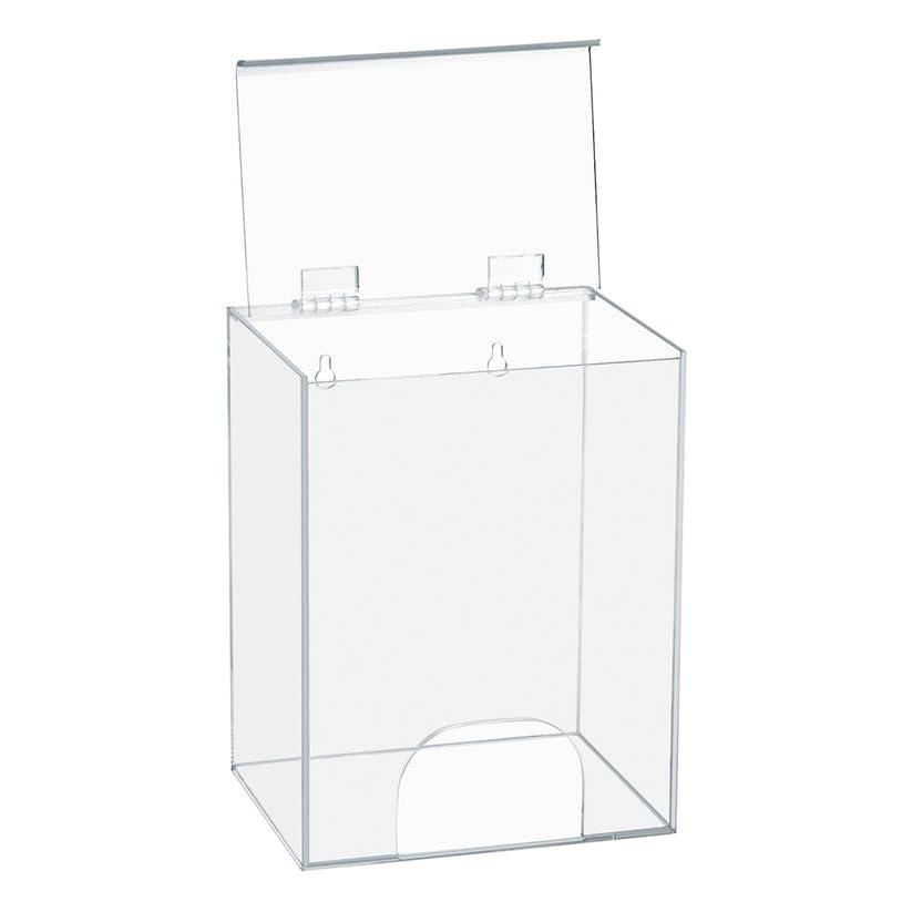 Hairnet Dispenser and Glove Holder, Universal Acrylic Storage for Beard Covers, Safety Glasses, Face Masks, Shoe Covers, Earplugs - Wall Mount or Countertop In Medical, Restaurant, Home