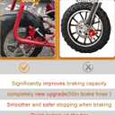 Mini Bike Hydraulic Disc Brake Caliper Kit Compatible with Baja DB30 Doodle Bug Dirt Bug97CC 79CC Predator 2.8HP Engine with 80mm Rear Brake Disc Rotor Brake Master Cylinder Caliper Assembly