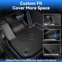 Hutisya-Floor Mats & Cargo Liner Set Fit for 2025 2026 Nissan Murano All Weather Protection Anti-Slip & Durable TPE Full Set Liners Automotive Accessories-Black
