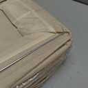 SNWDN 6 Pack Closet Cloth Storage Bins for Shelves, Medium Storage Baskets for Shelves, Fabric Bins for Closet organization with Handles Beige 15''L x 10''W x 8''H