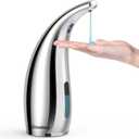 Adjustable Automatic Soap Dispenser Touchless, 4 Adjustable Levels Touchless Sensor Liquid Soap Pump Dispenser300ml Rechargeable Magnetic Charging Hand Soap Dispenser for KitchenBathroom