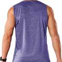 TACVASEN Men's Sleeveless Tee Shirt Quick Dry Workout Gym Tank Tops Summer Cooling Bodybuilding Muscle Shirts (Purple, XL)