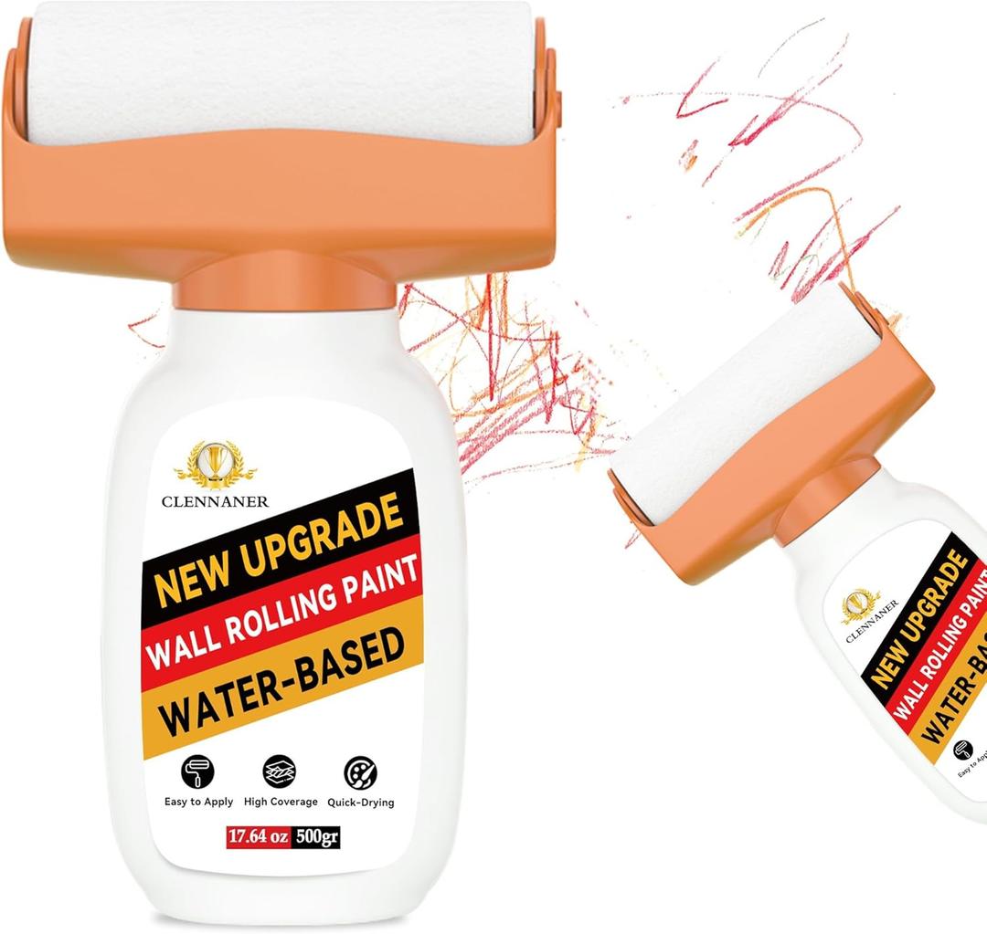 White Paint for Wall, 500g White Touch up Paint for Walls, Waterproof Whites Wall Paints, Quick-Drying Walls Repair Kit, Ready to Use Interior Paints, Covers Stains, Graffiti