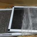 Expandable Window Screen, 2 Pack Adjustable Window Screen (15" H x 21" - 40" W) - Medium Replacement Window Screens with Frame, Durable Replacement Screen for Window