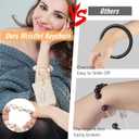 KNGITRYI Wallet Keychain Wristlet for Women,Slim RFID Credit Card Holder Purse Tassel Keychain Bangle Key Ring for Men Women (Beige)