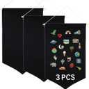 3 PCS Canvas Banners Wall Hanging Brooch Jewelry Storage Case Stand Enamel Pin Display, Sublimation blank Banner,Holder Earrings Necklace Pin Collection Organizer