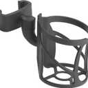 Drive Medical Nitro Clip-On Cup Holder for Walker Rollator, 6 x 4 x 3.5 Inch, Black (1 Count (Pack of 1))