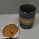 Miamolo Airtight Coffee Storage Container Jar with Lid, Ceramic Kitchen Food Storage Jars for Spice Sugar Cookie, Coffee Bean Stackable Decorative Jars for Housewarming, Grey & 28 fl.oz