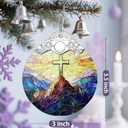Christian Christmas Decorations - Jesus Home Decor | Cross Christmas Ornaments | Xmas Tree Ornament Religious Gifts | Christian Gifts | Easter Faith Cross Gift