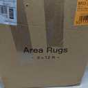 Art&Tuft Washable Rugs 9x12, Abstract Area Rugs 9x12 Living Room - Non Slip and Low Pile Soft Thin Rug for Bedroom, Dining Room, Kitchen, Office, Beige