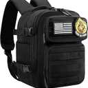 kcross 12L Mini Tactical Backpack for Men and Women, Tactical Backpack Small for Hiking, Small Tactical Bag (Black)