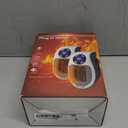 2PCS Ecowarm Plug in Heater, 500W Wall Outlet Electric Space Heater as Seen on TV, Small Portable Space Heater with Adjustable Thermostat & Timer & Led Display for Office Bathroom Bedroom Indoor Use