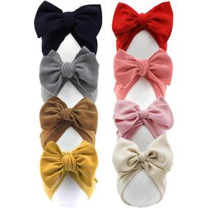 Baby Turban Big Hair Bow Baby Hat Baby Girl Soft Beanie Cap Newborn Infant Toddler Kid Headwrap