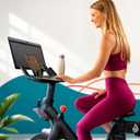 SELINA Peloton Bike Accessories Desk Tray - Laptop, Tablet & Phone Holder for Peloton Bike Plus | Clear Acrylic Peloton Tray, No-Scratch Cushion Tape Included (Bike+)