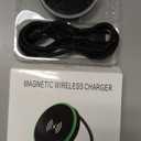 Samsung MagSafe Wireless Charger 15W Fast Charging Pad for Samsung Galaxy S25 Ultra S24 Magnetic Charger Finger Holder Stand for iPhone 17 17Pro 17 Air 16e 16 Pro Max 15 Android Apple Pixel 10 Pro