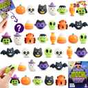JOYIN 36 Pcs Halloween Mochi Squishy Toy in Blind Bags with 12 Characters for Stress Relief, Halloween Mystery Toy Surprise Bag for Kids Trick or Treating, Party Favors Supplies, Goodie Fillers