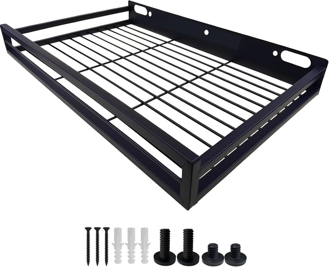 Resin Shelf Accessory Outdoor Sheds Storage,Compatible with Suncast shed Accessories,with EZ Bolt Assembly (2), 16" x 8" x 2"