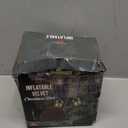 Jetec 4 Pcs 32 Inch Giant Velvet Christmas Inflatable Balls Ornament Flocked Xmas PVC Inflatable Flocked Ball Ornaments for Christmas Holiday Outdoor Blow up Yard Decor