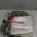 1 Set Advent Wreath with 5 Flameless Candle (Pink Purple White) and Timer Remote Control, 1 Advent Wreath Candle Holder, 1 LED Strings for Holiday Party Decor(Poinsettia,20 Inch)