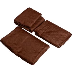 ANGGREK Sofa Cover, Couch Cover Full Coverage 3PCS Anti Slip Universal Polyester Fiber for All Season (Brown) ANGGREK Sofa Cover, Couch Cover Full Coverage 3PCS Anti Slip Universal Polyester Fiber for All Season (Brown)