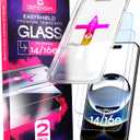 Defenslim Screen Protector for iPhone 14 / 16e (2Pack), Easy Auto-Align Install Kit, 6.1" Tempered Glass, 9H Hardness, Ultra HD Clear, Case Friendly, EasyShield